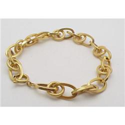 18kt fancy link bracelet