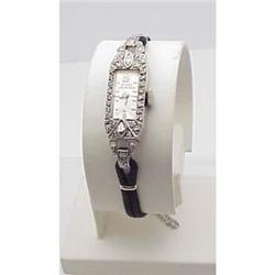 Lady's Nevada Grenchen Platinum Watch
