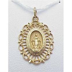 14kt Religious medal