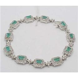 Emerald and Diamond Bracelet