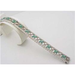 Emerald and Diamond Bracelet