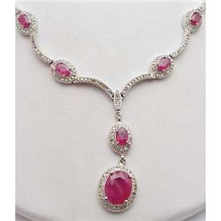 Ruby and Diamond Necklace
