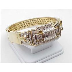Man's Gold & Diamond Bracelet 4.5 ctw