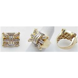 Man's 1 ctw Diamond & Gold Ring