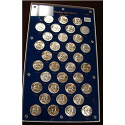 Set of Franklin Half Dollars 1948-63 BU