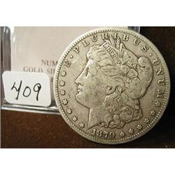 1879-CC Morgan Silver Dollar F