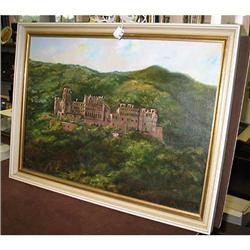 Acrylic on Linen painting of Castle