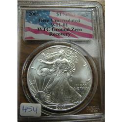 2001 Silver American Eagle WTC Ground Z