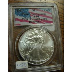 2001 Silver American Eagle WTC Ground Z