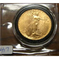 1908-D $20.00 Saint Gaudens BU