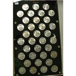 1948-1963 Franklin Half Dollar Set Gem
