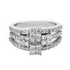 Natural 1.45 CTW Diamond & Baguette Ring 14K White Gold - REF-135H9W