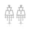 Image 1 : Natural 0.85 CTW Diamond Earrings 18K White Gold - REF-136H8W