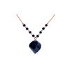 Genuine 16.25 ctw Sapphire Necklace 14KT Rose Gold - REF-46Z2N