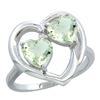 Image 1 : 2.60 CTW Amethyst Ring 10K White Gold - REF-23F7N