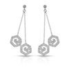Image 1 : Natural 0.62 CTW Diamond Earrings 14K White Gold - REF-81M2F