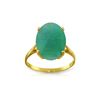 Image 1 : Genuine 6.5 ctw Emerald Ring 14KT Yellow Gold - REF-94W4Y