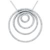 Image 1 : Natural 2.08 CTW Diamond Necklace 14K White Gold - REF-171M2F