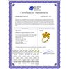 Image 2 : Genuine 2.22 ctw Citrine & Diamond Ring 14KT White Gold - REF-35Y9F