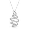 Image 1 : Natural 1.17 CTW Diamond Necklace 14K White Gold - REF-119W7H
