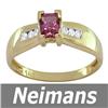 Image 1 : Antique 6.50 ct Ruby & Diamond Ring 14kt Gold USGL CERT