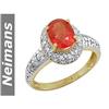 Image 1 : Antique 8.25 ct Ruby & Diamond Pendant 14kt Gold CERT