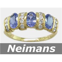 Gem Certified 2.00 ct Tanzanite & Diamond Ring 14k Gold