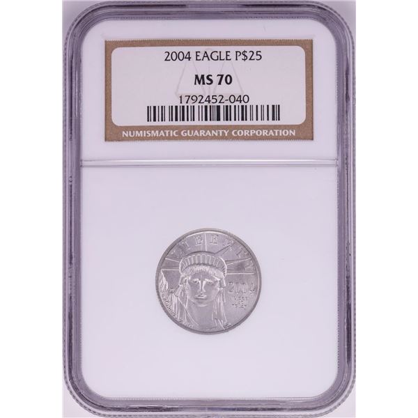 2004 $25 Platinum American Eagle Coin NGC MS70