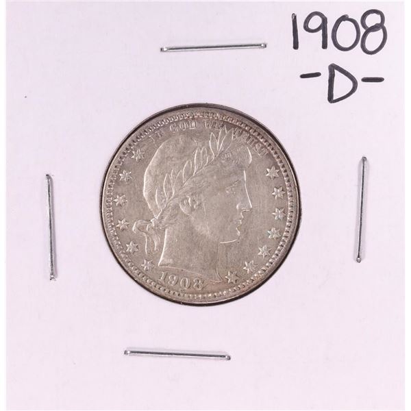 1908-D Barber Quarter Coin