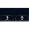 Image 3 : Lot of (2) 2003A 22KT Gold Leaf $2 Federal Reserve Notes Uncirculated in Envelope