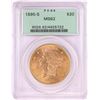 Image 1 : 1895-S $20 Liberty Head Double Eagle Gold Coin PCGS MS62 Old Green Holder