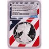 Image 1 : 2018-W $1 Proof American Silver Eagle Coin NGC PF69 Ultra Cameo Congratulations Flag