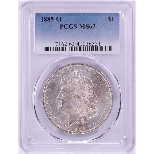 1885-O $1 Morgan Silver Dollar Coin PCGS MS63