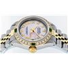 Image 9 : Rolex Ladies Two Tone Pink MOP Diamond & Emerald Oyster Perpetual Datejust Watch