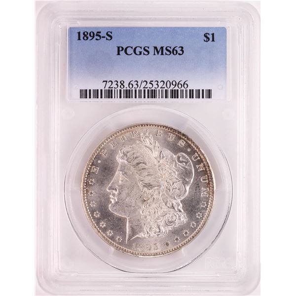 1895-S $1 Morgan Silver Dollar Coin PCGS MS63