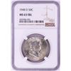 Image 1 : 1948-D Franklin Half Dollar Coin NGC MS63FBL