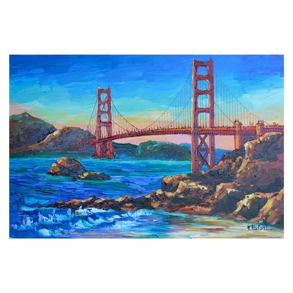 Yana Rafael "Homage To The Golden Gate" Original Acrylic On Canvas