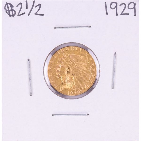 1929 $2 1/2 Indian Head Quarter Eagle Gold Coin