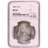 Image 1 : 1881-S $1 Morgan Silver Dollar Coin NGC MS62 Great Toning