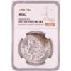 Image 1 : 1884-O $1 Morgan Silver Dollar Coin NGC MS62 Great Toning