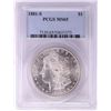 Image 1 : 1881-S $1 Morgan Silver Dollar Coin PCGS MS65