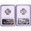 Image 2 : Lot of (2) 1945-D Mercury Dime Coins NGC MS66