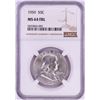 Image 1 : 1959 Franklin Half Dollar Coin NGC MS64FBL