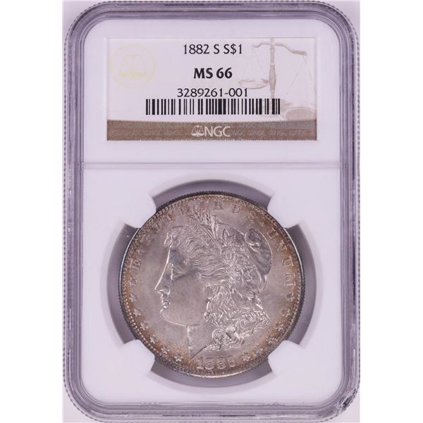 1882-S $1 Morgan Silver Dollar Coin NGC MS66