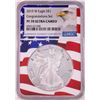 Image 1 : 2019-W $1 Proof American Silver Eagle Coin NGC PF70 Ultra Cameo Congratulations Flag