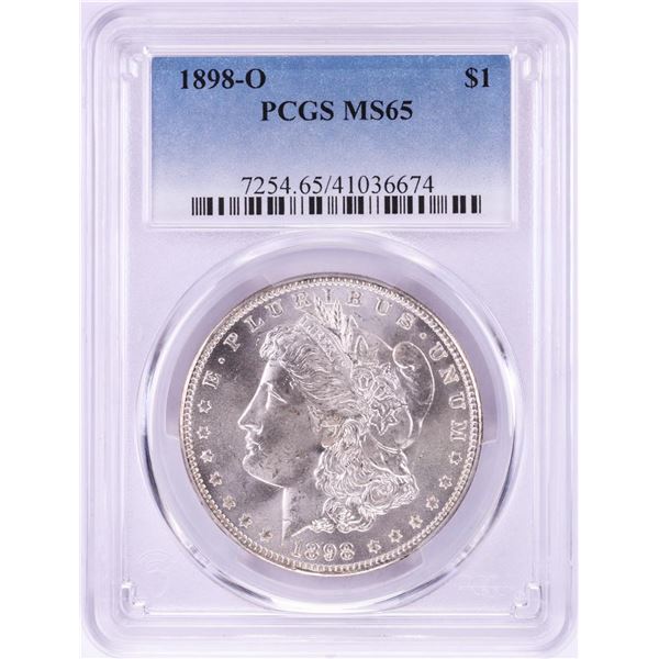 1898-O $1 Morgan Silver Dollar Coin PCGS MS65