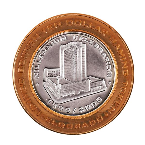 .999 Fine Silver Eldorado Reno, Nevada $10 Limited Edition Gaming Token