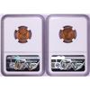Image 2 : Lot of 1953-S & 1954-S Lincoln Wheat Cent Coins NGC MS66RD