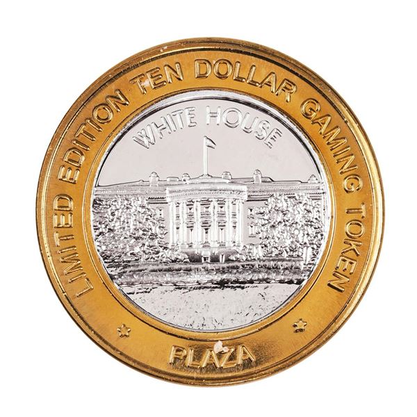 .999 Silver Plaza Hotel & Casino Las Vegas, NV $10 Limited Edition Gaming Token