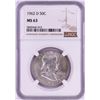 Image 1 : 1962-D Franklin Half Dollar Coin NGC MS63